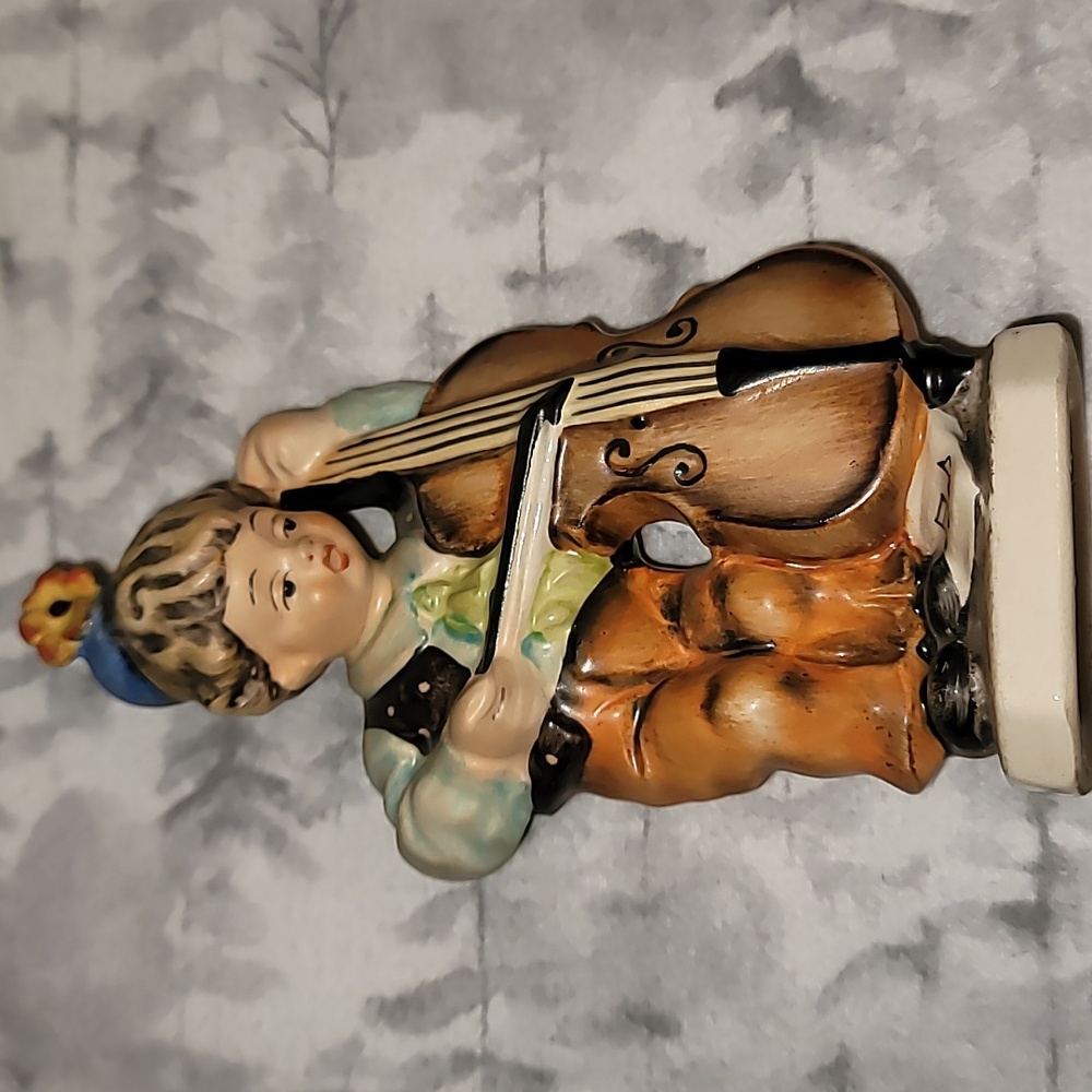 Vintage Friedel Boy With Chello Hand Painted